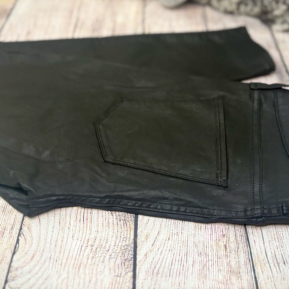 Abercrombie & Fitch Black Leather Super Skinny Jeans - Picture 4 of 5